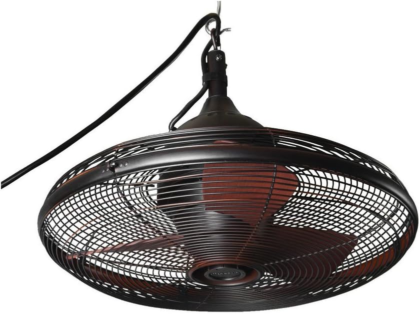 Allen & Roth Valdosta 20-in Oil-Rubbed Bronze Outdoor Downrod Mount Ceiling Fan