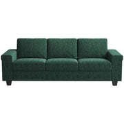 90” Sofa Couch, Deep Seat Sofa with Wide Armrests, Modern 3 Seater Sofa