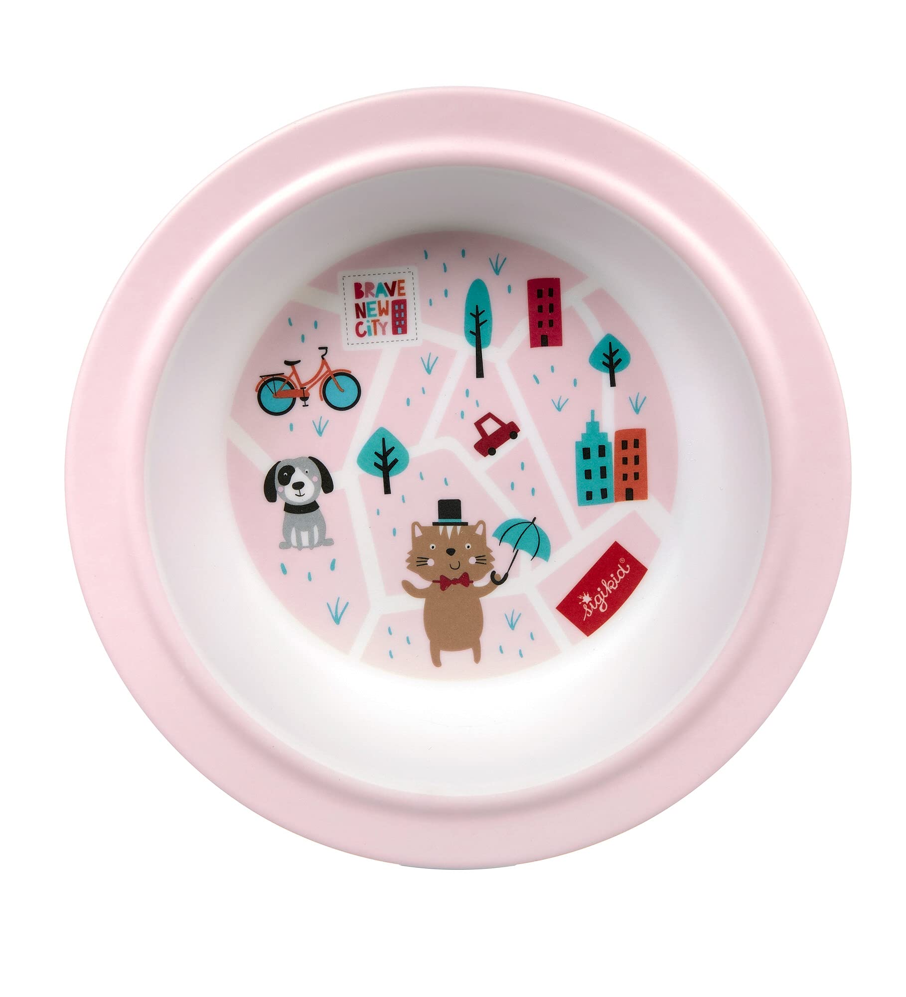 25245 Melamine Set for Girls Pink Dog from 36 Months