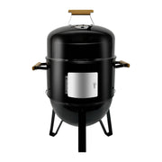 Joyagrill 17 Inch Porcelain-Enameled Charcoal BBQ Grill Smoker – Adjustable