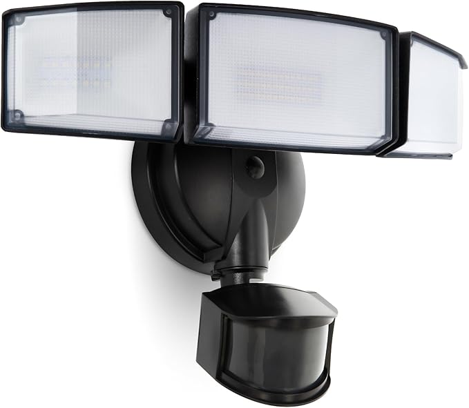 5500LM LED Security Lights Motion Sensor Light Outdoor, 49W, 5000K Daylight,
