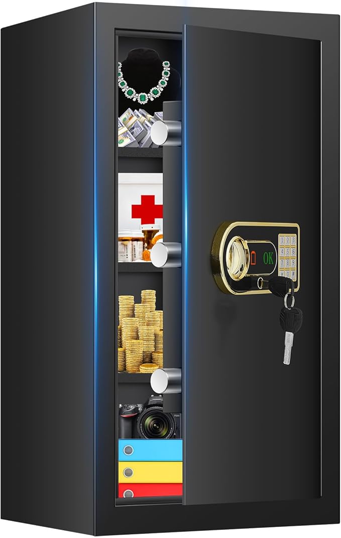 5.8 Cuft Large Safe Box Fireproof Waterproof, Fireproof Safe for Home Use