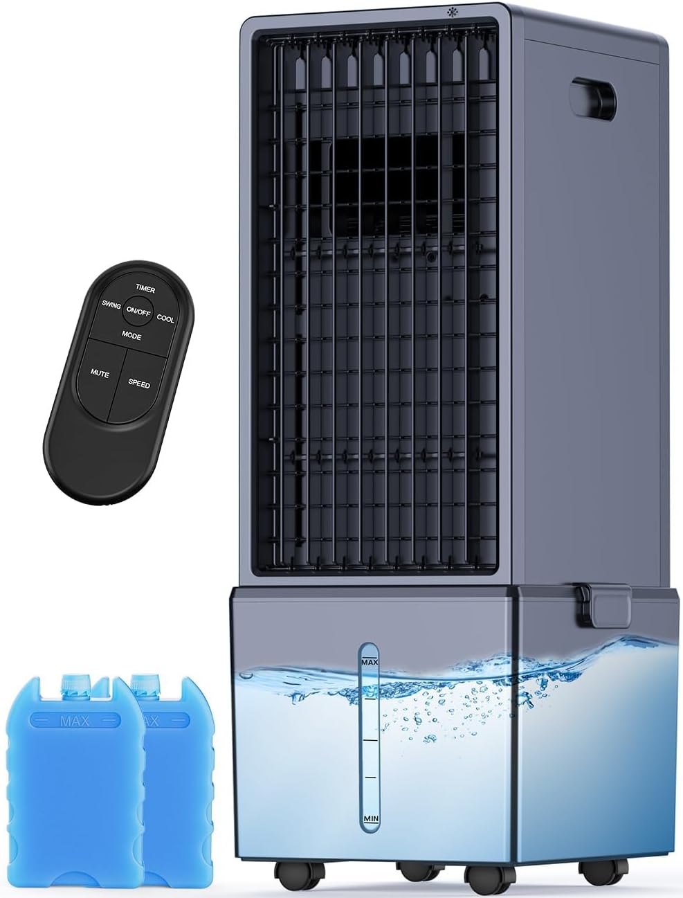 4-IN-1 Portable Air Conditioners w/3.2-Gal Tank for 24H Cooling