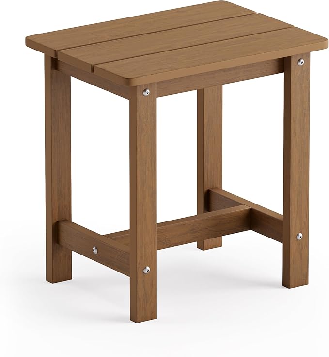 Outdoor Side Table, HDPS Small Outdoor Adirondack Side Tables