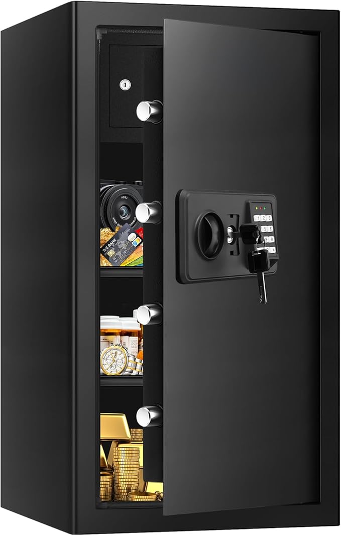 5.0 Cub Large Home Safes Fireproof Wterproof, Anti-theft Fireproof Safe