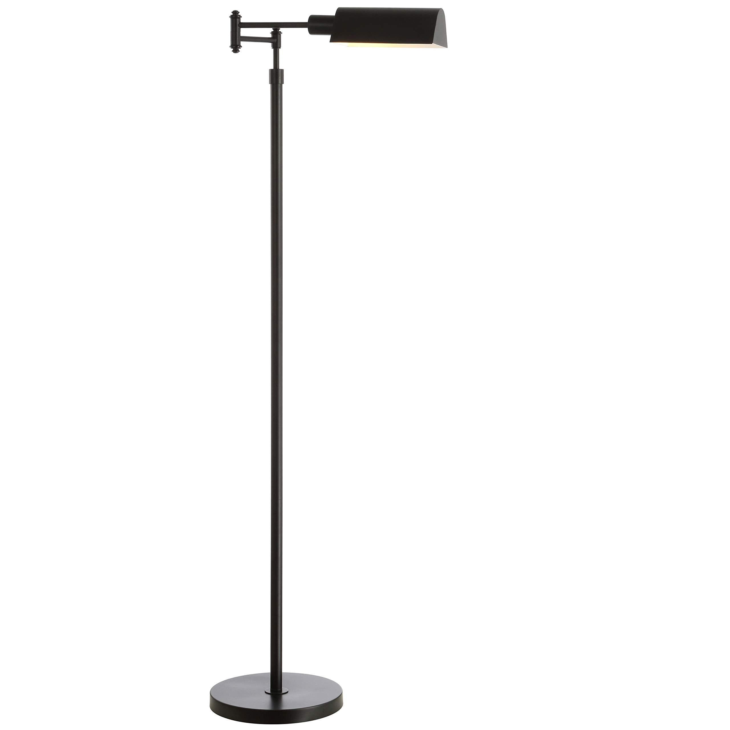 FLL4064A Lighting Watson Adjustable Orb (LED Bulb Included) Floor Lamp, Black