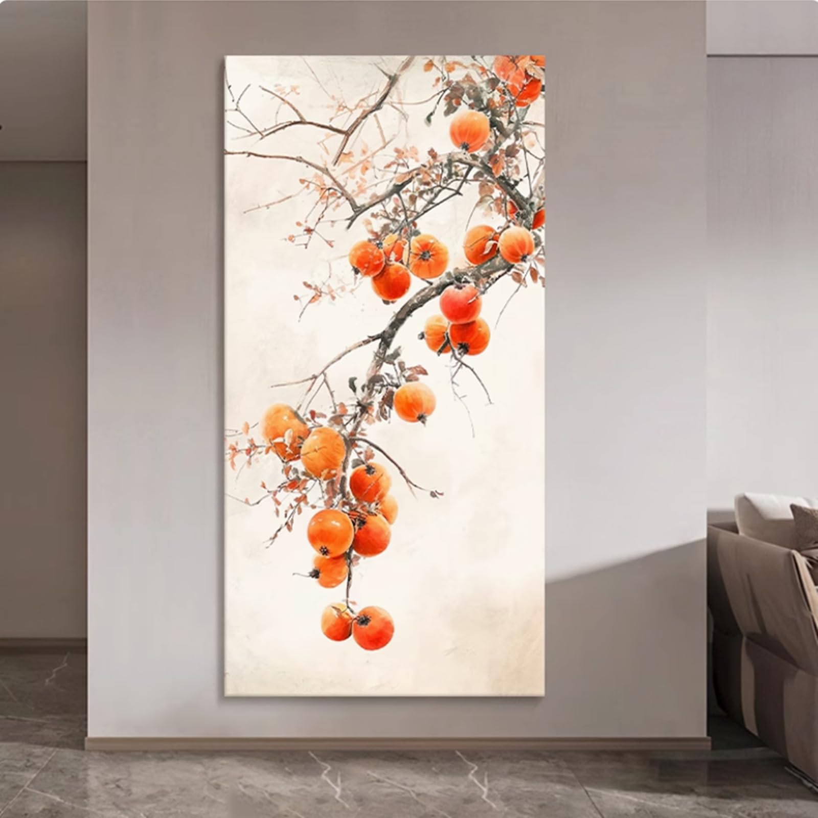Paintings, Large Red Oil Hand Painting Hand-Painted On Canvas Abstract