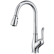 Kitchen Faucet with Pull Down Sprayer, Chrome Kitchen Sink Faucet