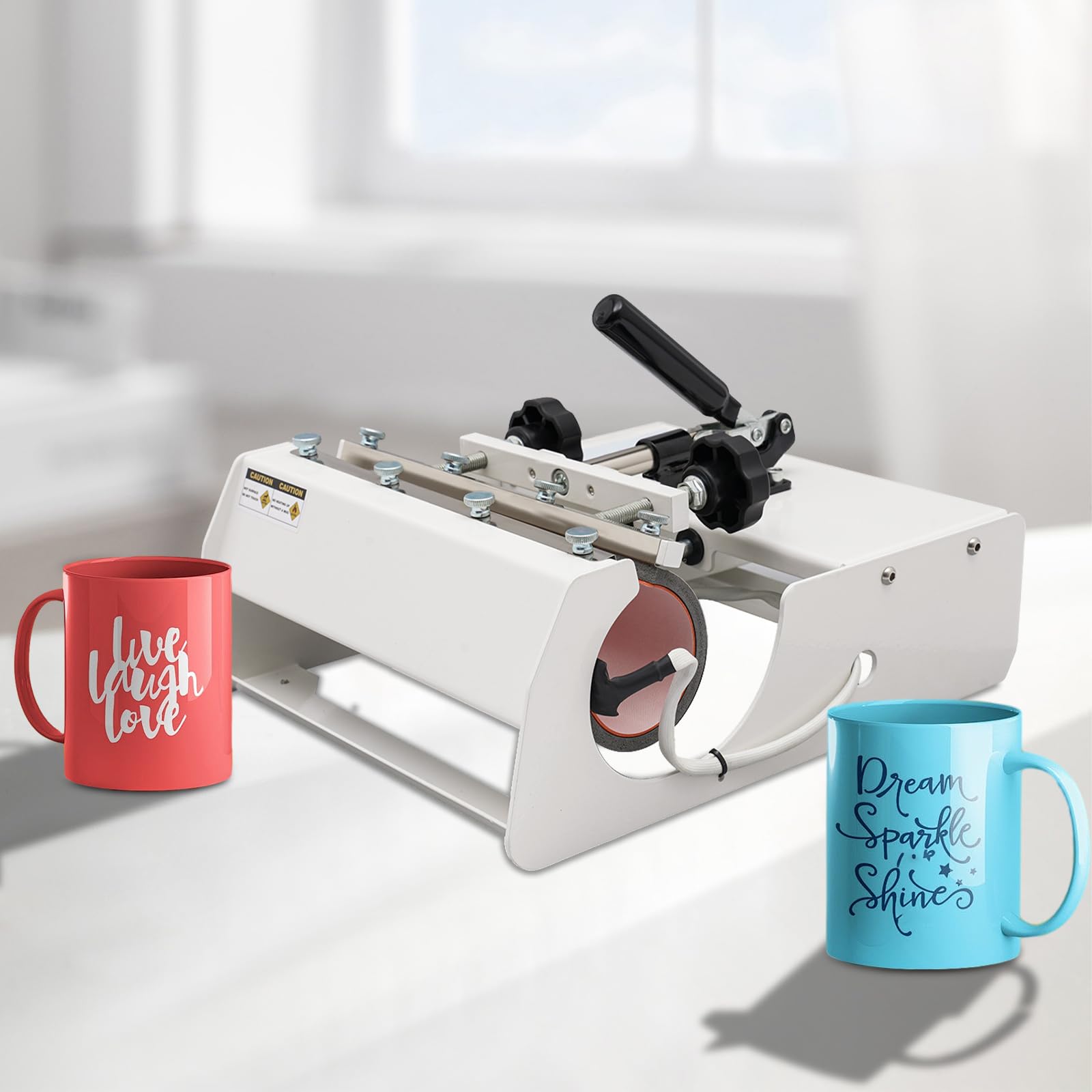 Mug Press Heat Machine, 110V Automatic Tumbler Heat Press Machine for 10-30OZ