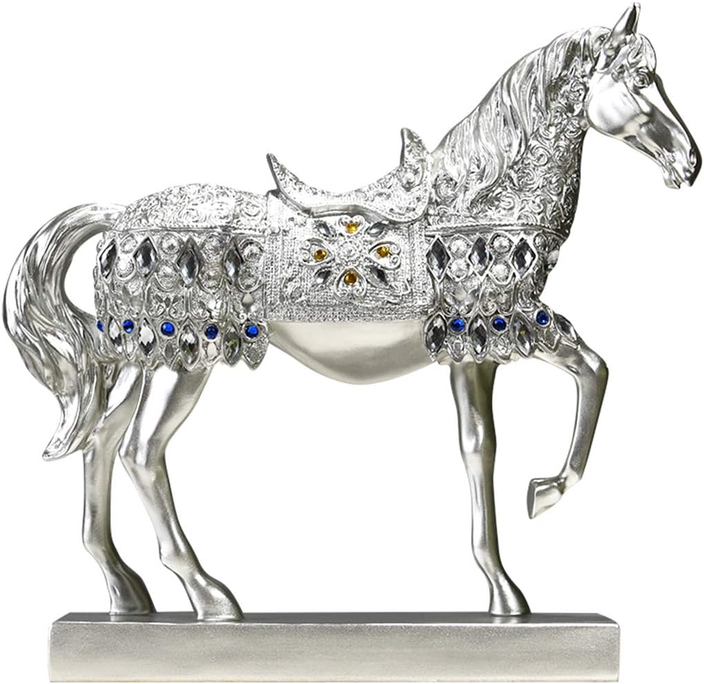 Chinese Feng Shui Horse Statue Sculpture Home Office Decoration Tabletop Decor