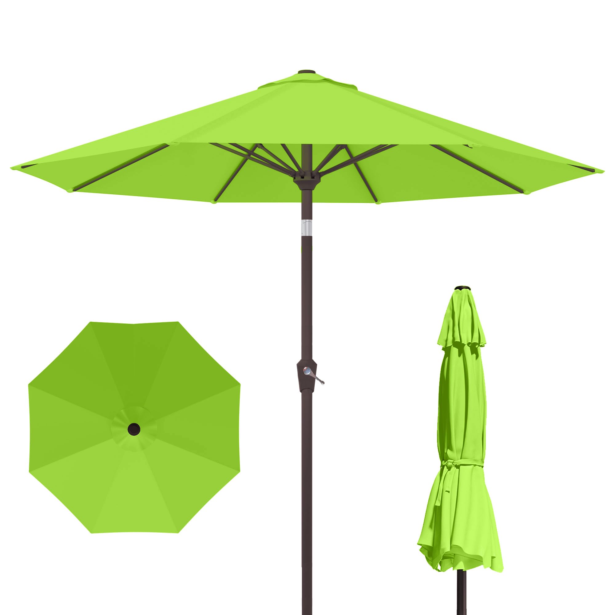 10FT Patio Umbrella with Push Button Tilt and Crank