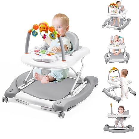 o Baby Baby Walker, 5-in-1 Baby Walkers for Boys and Girls 6-12 Months