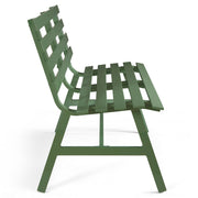 Outdoor Bench Weatherproof Aluminum Park Bench for Garden Patio Porch Lawn Backyard