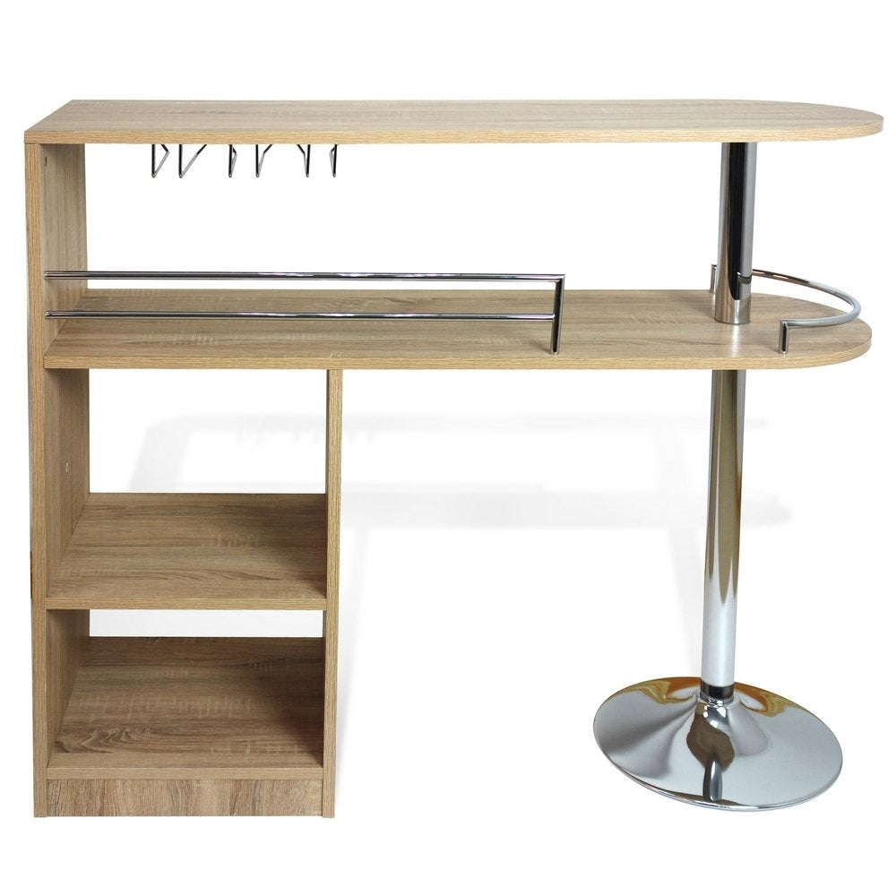 Kitchen Cocktail Bar Table - Oak