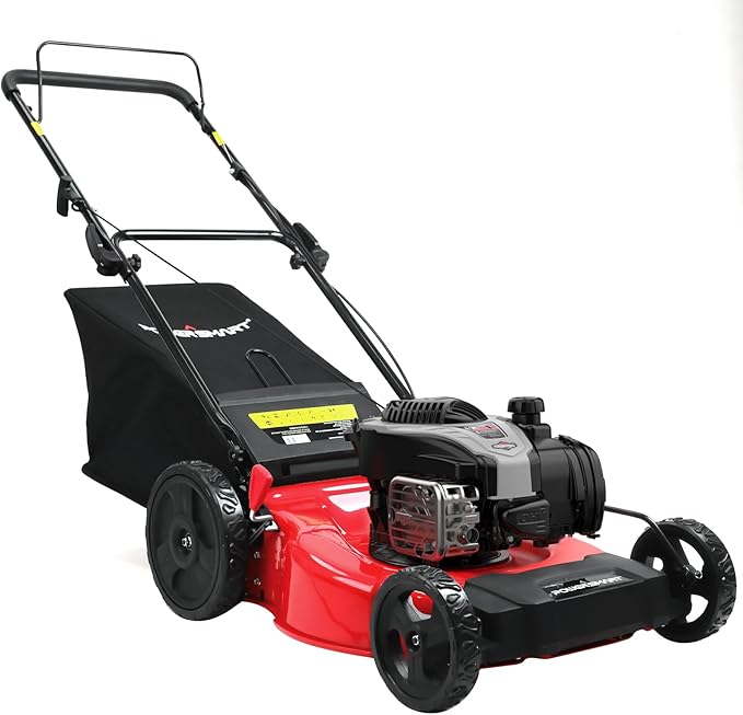 Gas Lawn Mower 21-Inch 144cc OHV Engine 3-in-1 Push Mower with Bagging