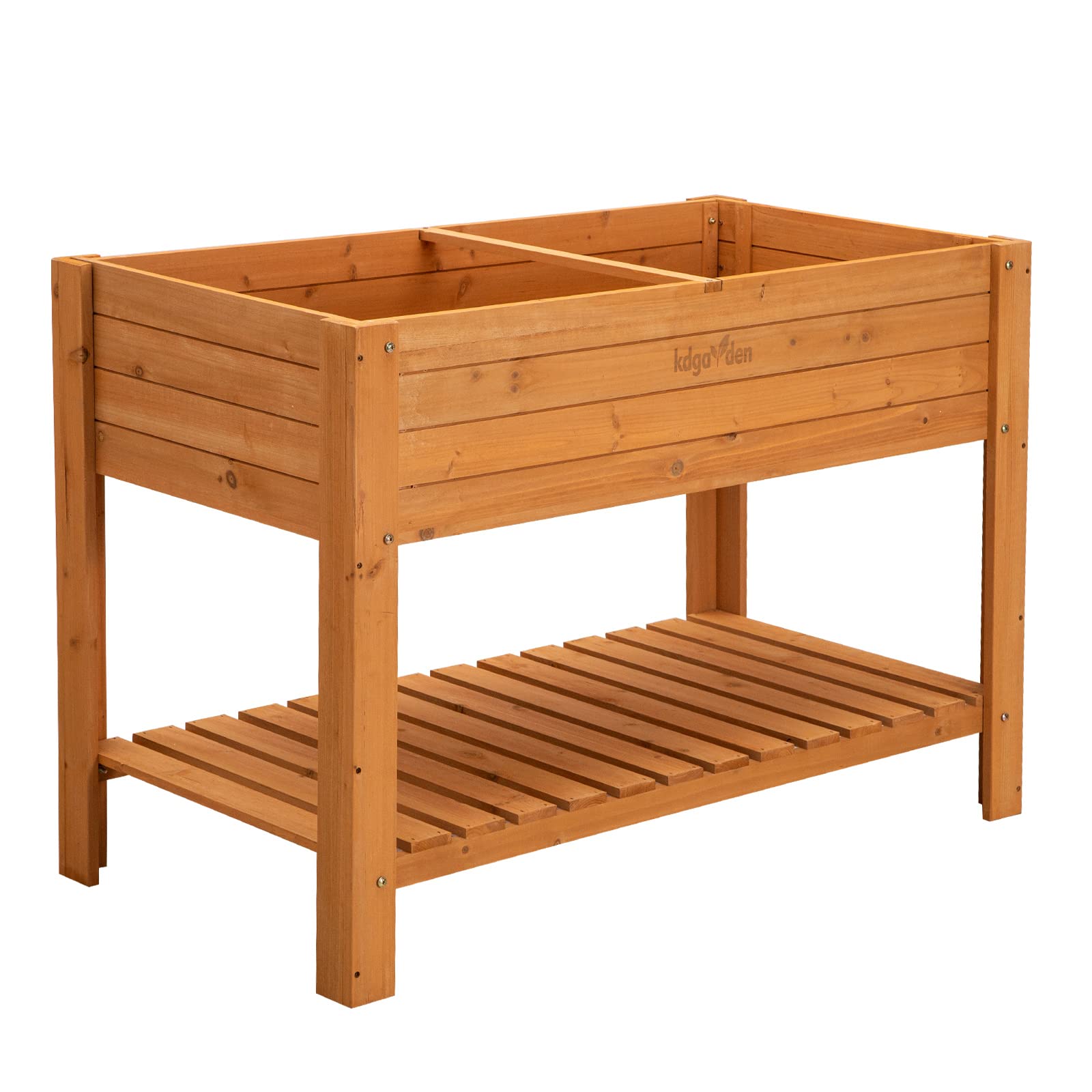 Raised Garden Bed 48"x24"x33" Large Wood Planter Box with Legs Outdoor Wooden