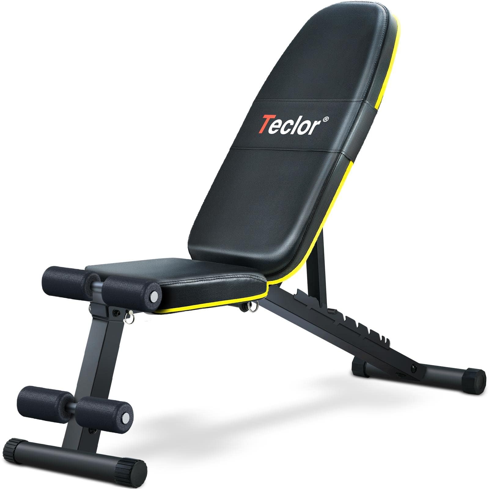 Weight Bench, Adjustable Strength Training Bench for Full Body Workout with Fast Folding