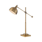Metal Table LAMP, Brushed Brass, E27 CFL 23W
