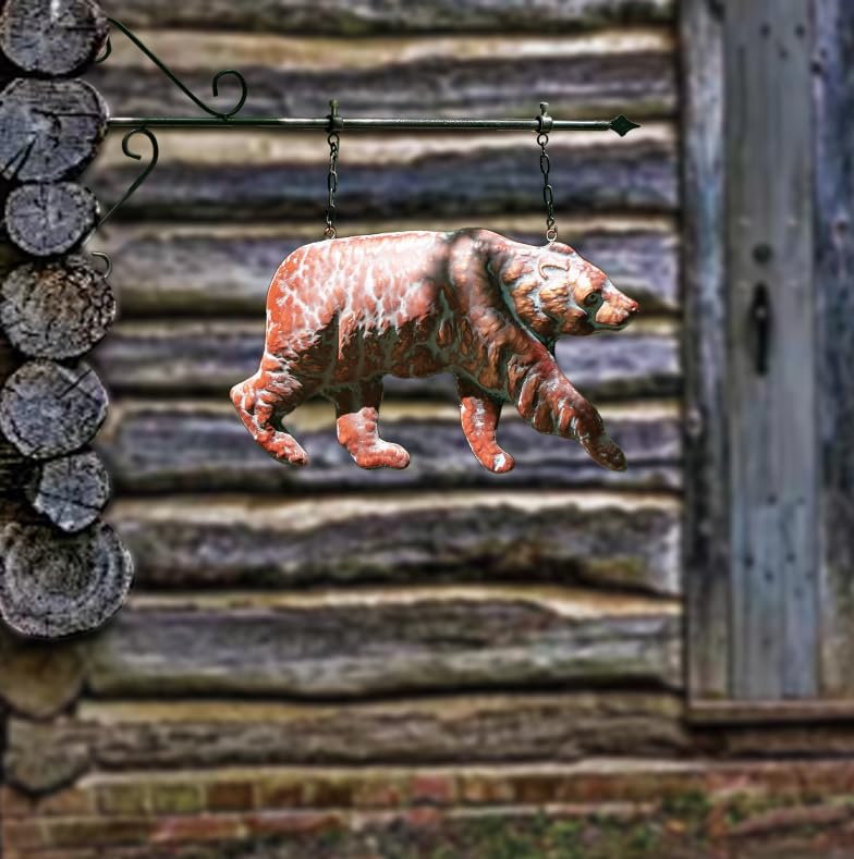 3D Antique Bear Sculptures with Bracket & Arrow