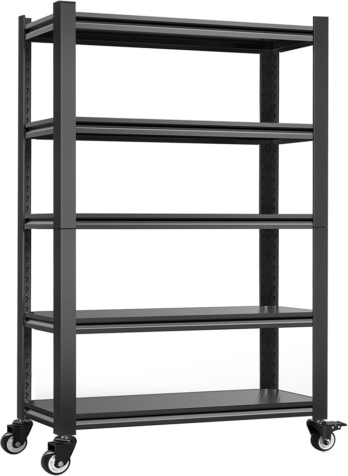 Heavy Duty Garage Shelving 3000lbs Capacity - 72"x48"x24" Industrial Aluminum Shelves