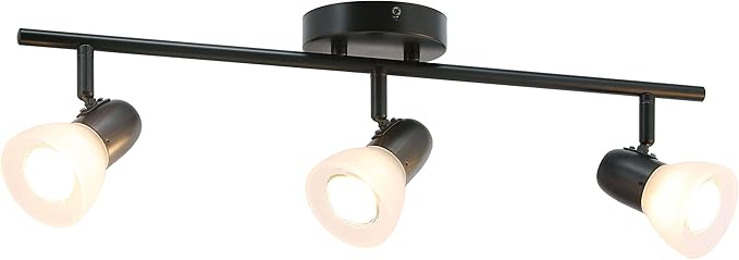 Track Light, Modern Fixed Rail Lighting with Glass