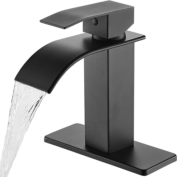 Bathroom Faucet Brushed Nickel Modern Waterfall Bathroom Sink Faucet