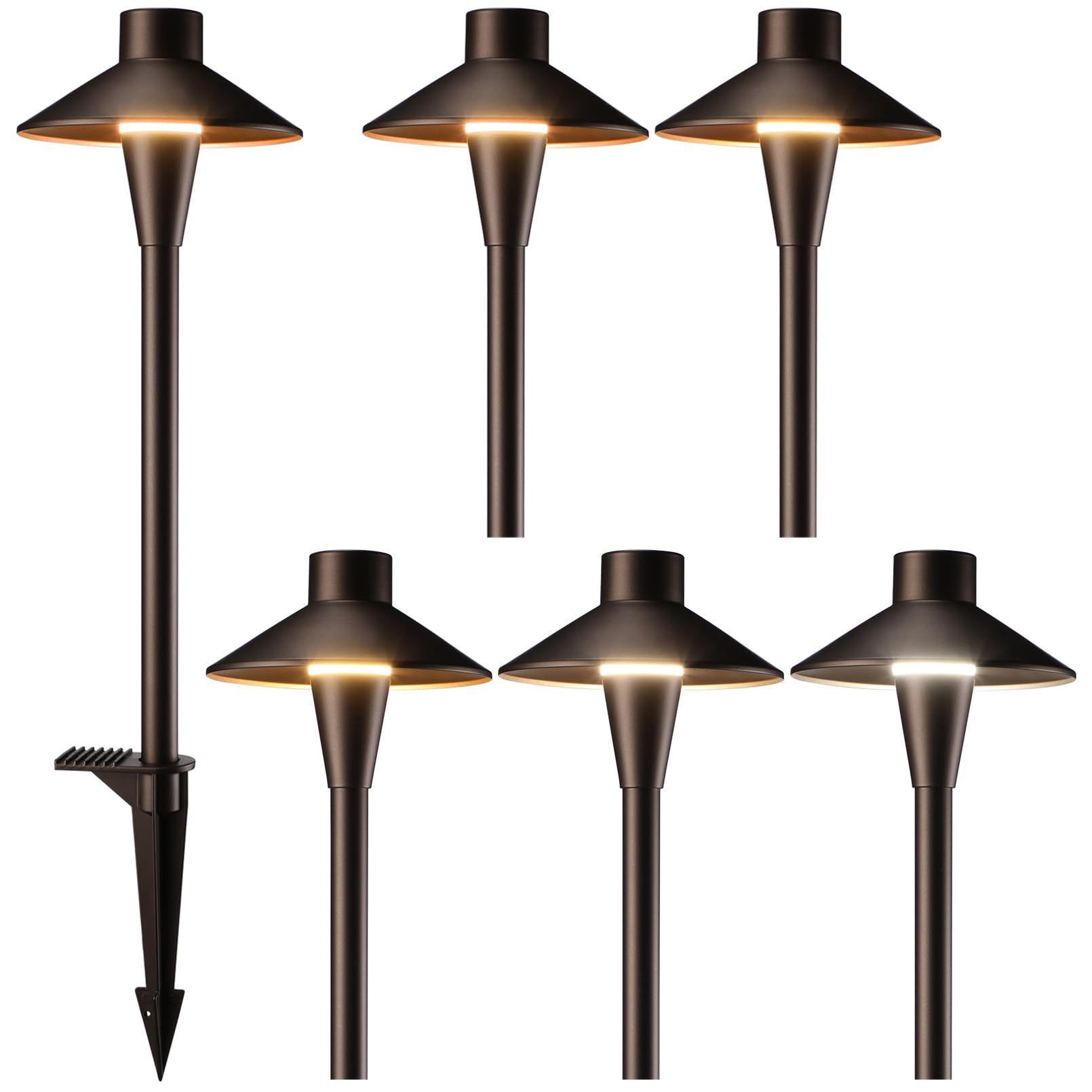 Update 5CCT Low Voltage Pathway Lights, 12-24V LED Landscape Path Light