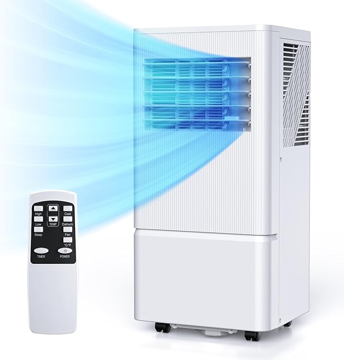 Portable Air Conditioner, 10000 BTU Air Conditioner Portable for Room Up to 450 Sq.Ft