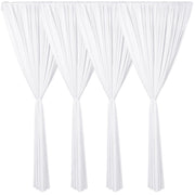 4 Pcs Tent Leg Drapes Accessories for Patio 8x6ft Wedding Draping Curtains Sticky