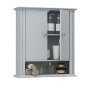 Wall Mounted Bathroom, Medicine Cabinet with 2 Doors