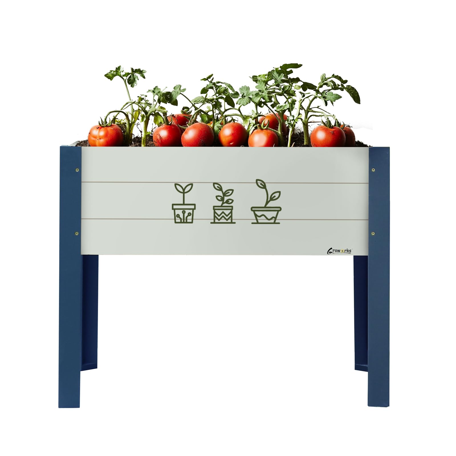 Garden Bed Outdoor Planter Box with Long Feet Raised Flower Bed Kids Outdoor