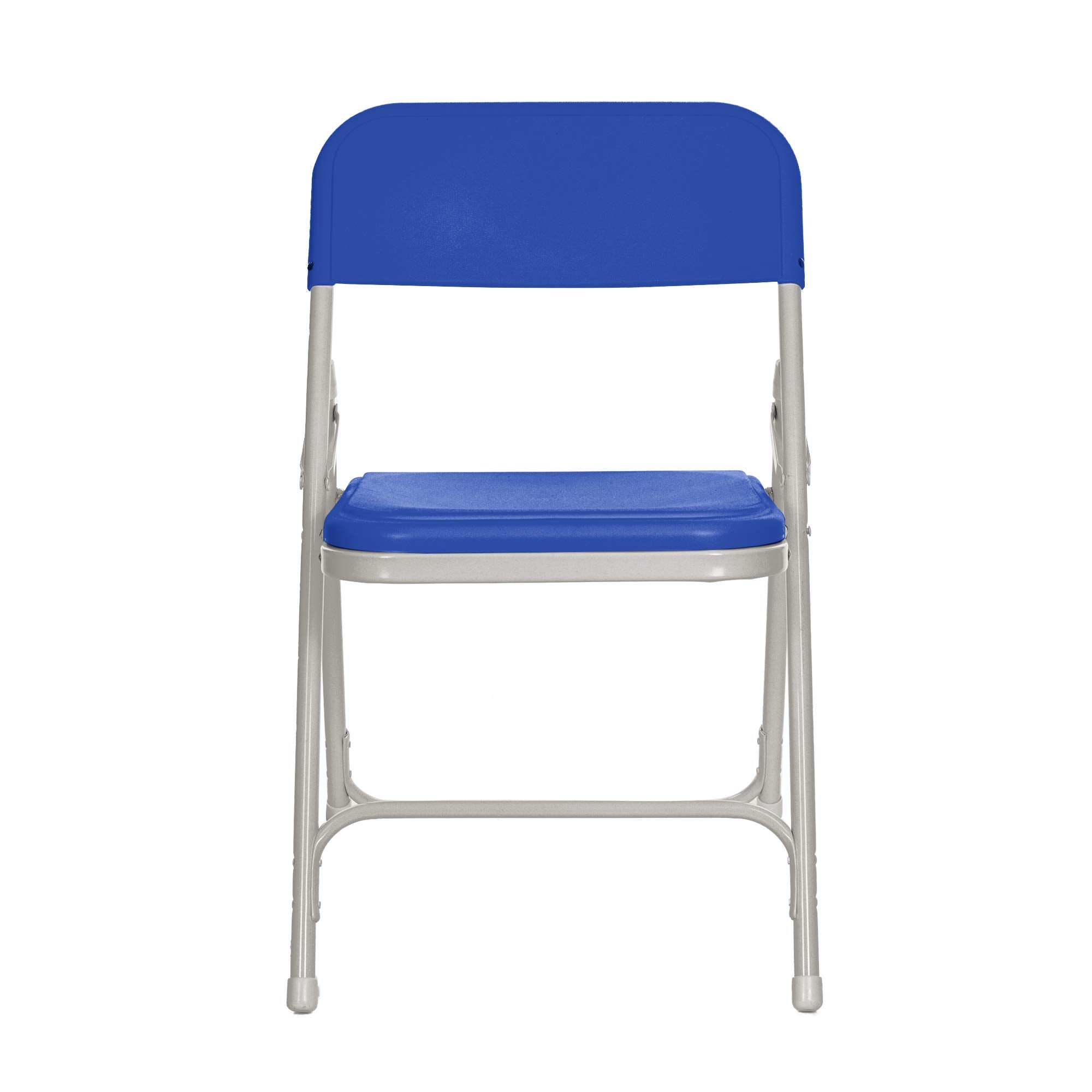 Lightweight Plastic Folding Chair – Blue, 500 lb Capacity