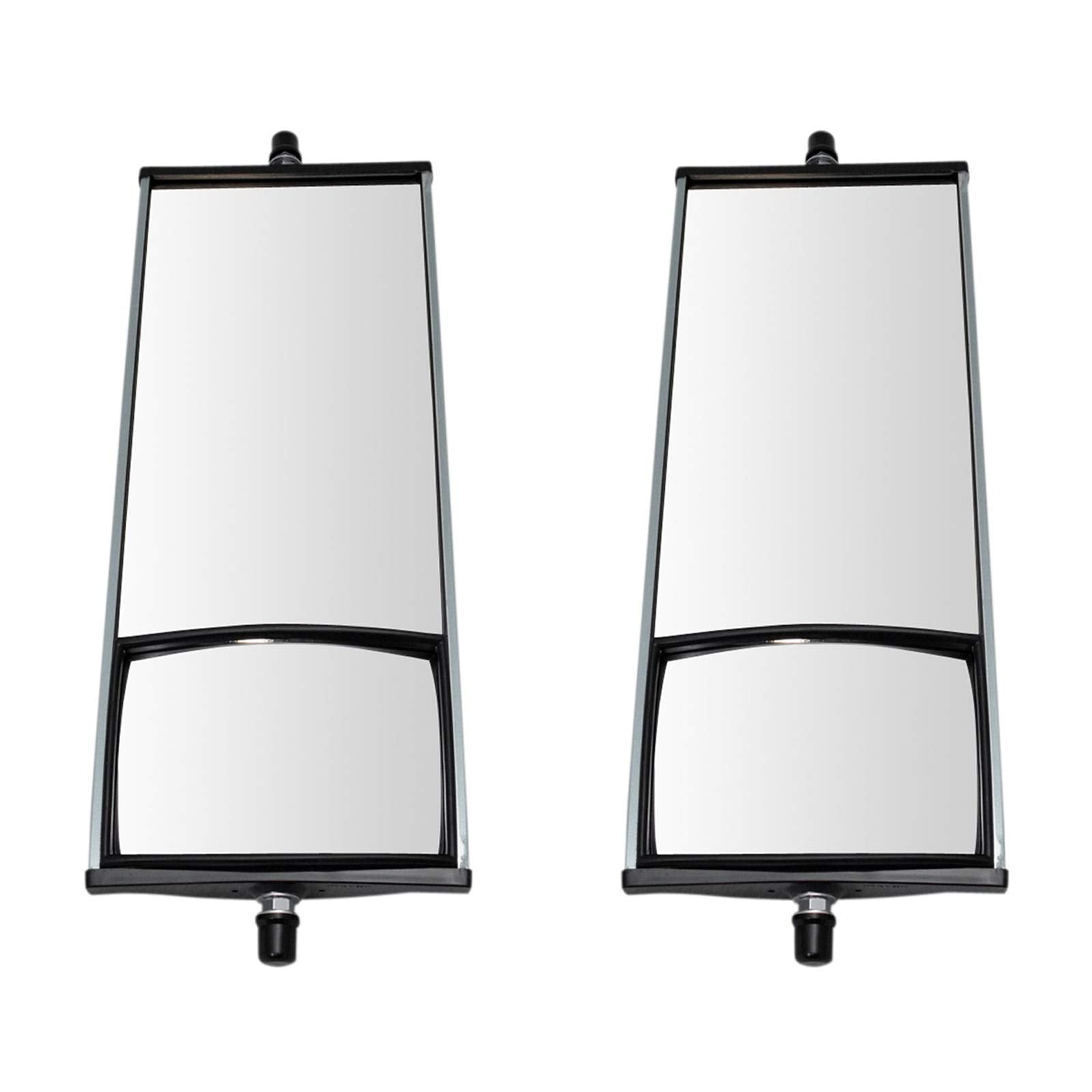 Mirror Manual 16 x 6.5 Inch Aluminum Convex Glass Pair Set Compatible