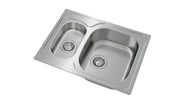 Universe 60 T-XP 1½C – Kitchen Sink with 2 Basins, Recessed and Reversible