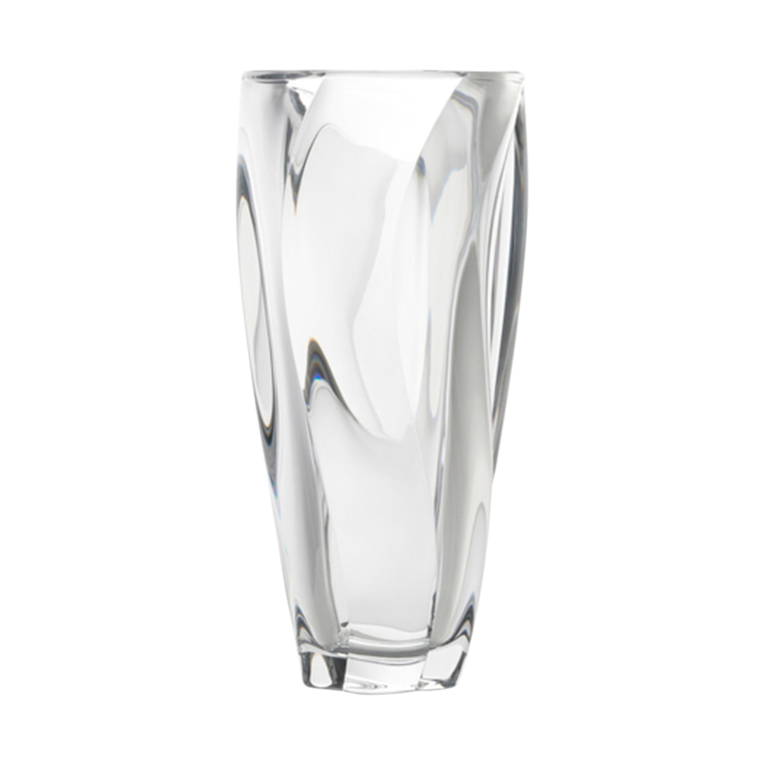 Cassia Crystal Glass Vase, 12 Inch