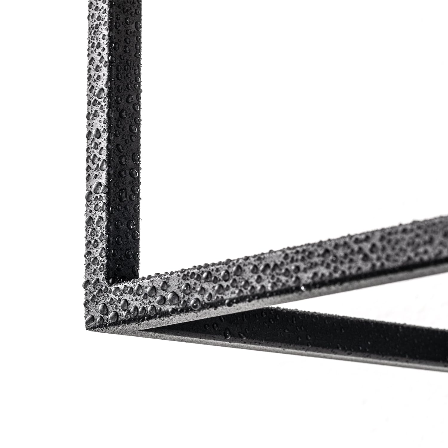 Outdoor Wall Sconce 1 Light in Cylinder Glass Shade and Matte Black Rectangular