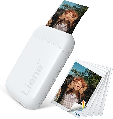 Liene 2x3” Photo Printer, Mini Instant Portable Color Mono