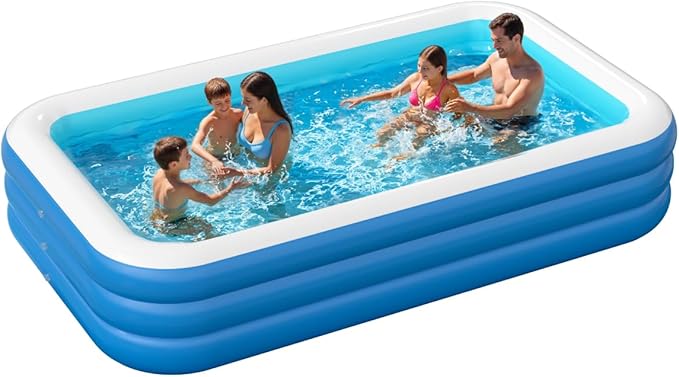 Pool for Adults, 142'' x 71'' x 21'' Oversized Thickened Inflatable Pools, Blow up Pool