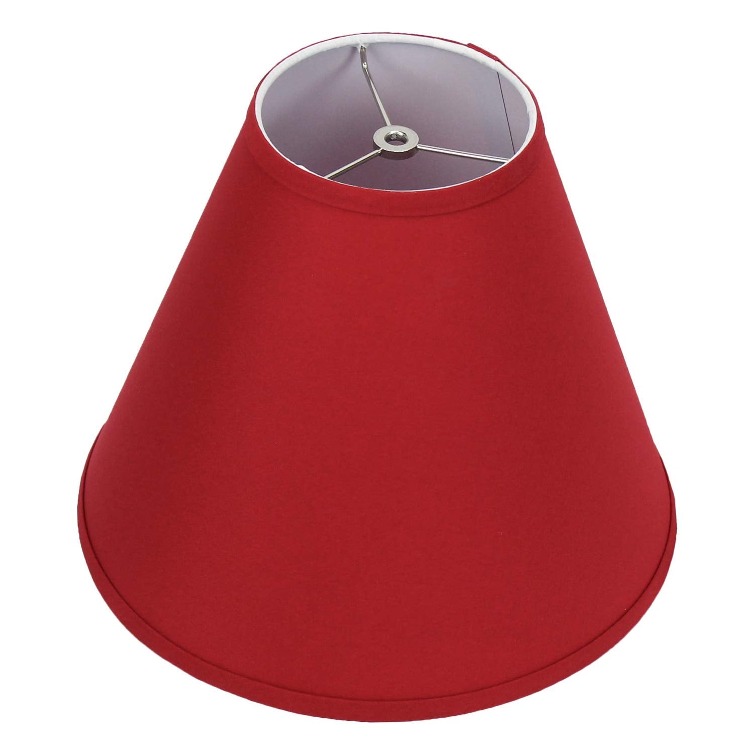 6" Top Diameter x 14" Bottom Diameter x 12" Slant Height Fabric Barrel Lampshade Spider