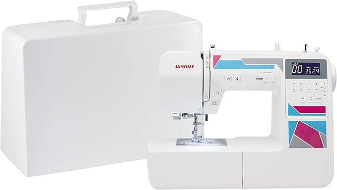 Sewing Machine with 50 Built-In Stitches, 3 One-Step Buttonholes
