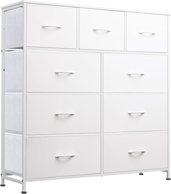 9-Drawer Dresser, Fabric Storage Tower for Bedroom, Hallway, Entryway