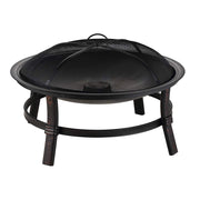WAD15121MT Brushed Copper Wood Burning Outdoor Firebowl
