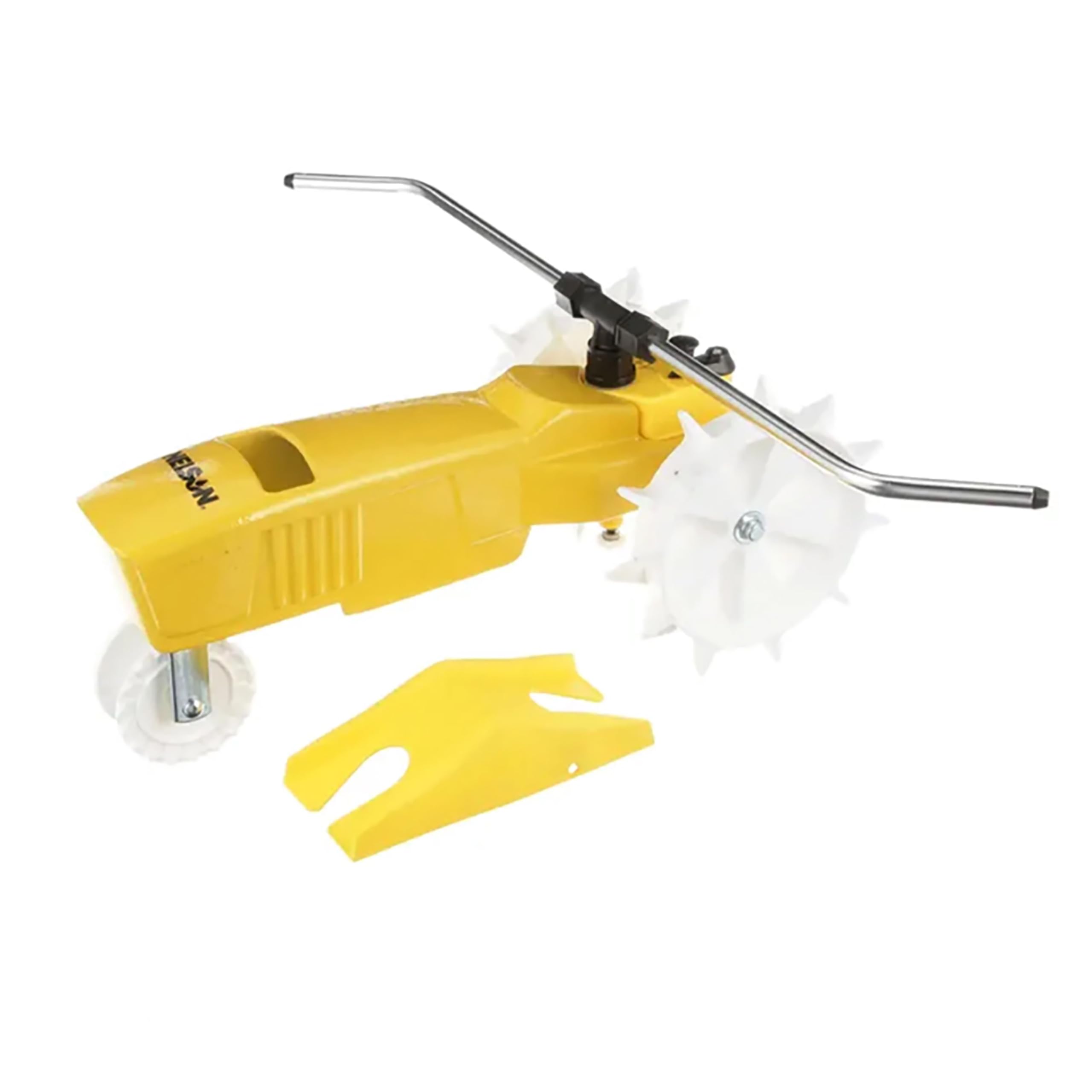 Rain Train 13,500 Square Feet Cast Iron Outdoor Lawn Traveling Water Sprinkler for Yard