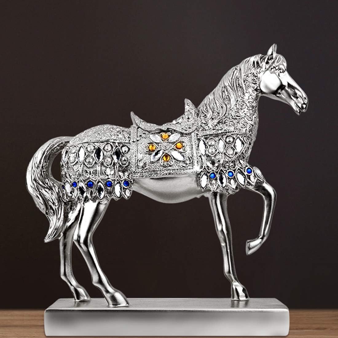 Chinese Feng Shui Horse Statue Sculpture Home Office Decoration Tabletop Decor