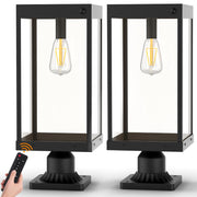 Solar Post Lights with Pier Mount Base, Solar Lamp Post Light 3000K/4000K/6000K