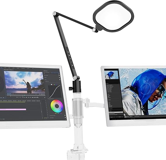 Lamps for Home Office, 1200LM Adjustable Swing Arm Desk Light with Clamp