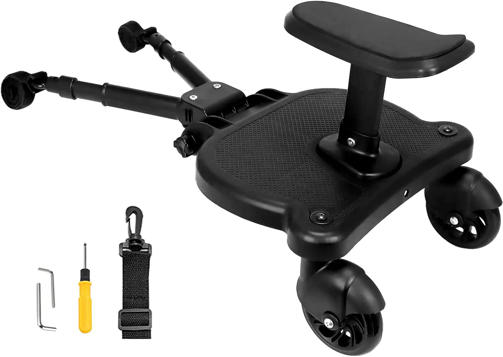 Stroller Board Buggy Board with Detachable Seat, Stroller Glider Board Suitable