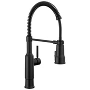Faucet Theodora Pro Commercial Style Kitchen Faucet with Pull Down Sprayer, Matte Black