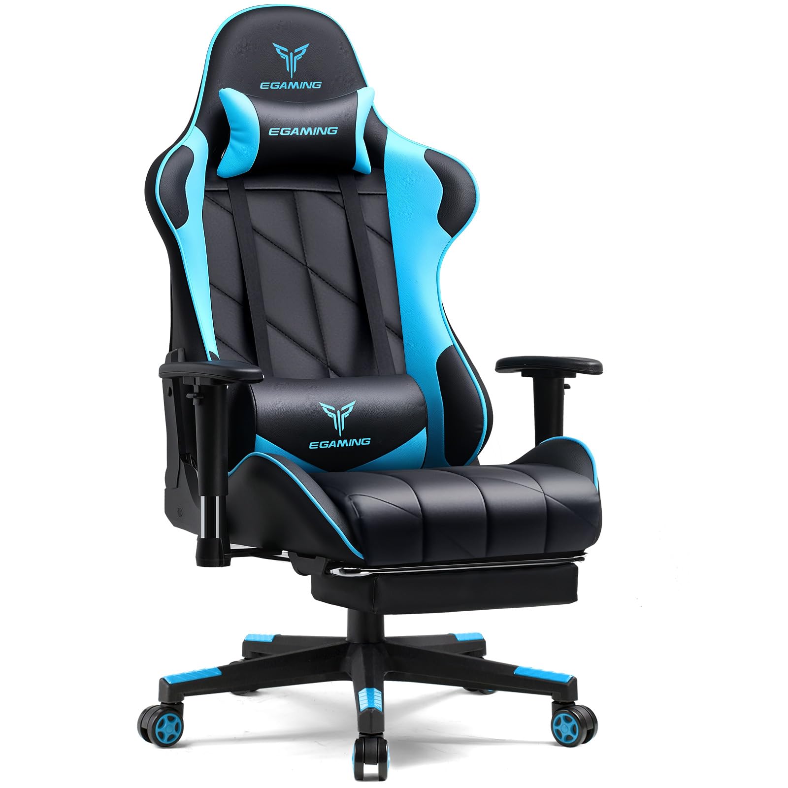 Gaming Chair, Big and Tall Video Game Chair with High Back PU Leather,