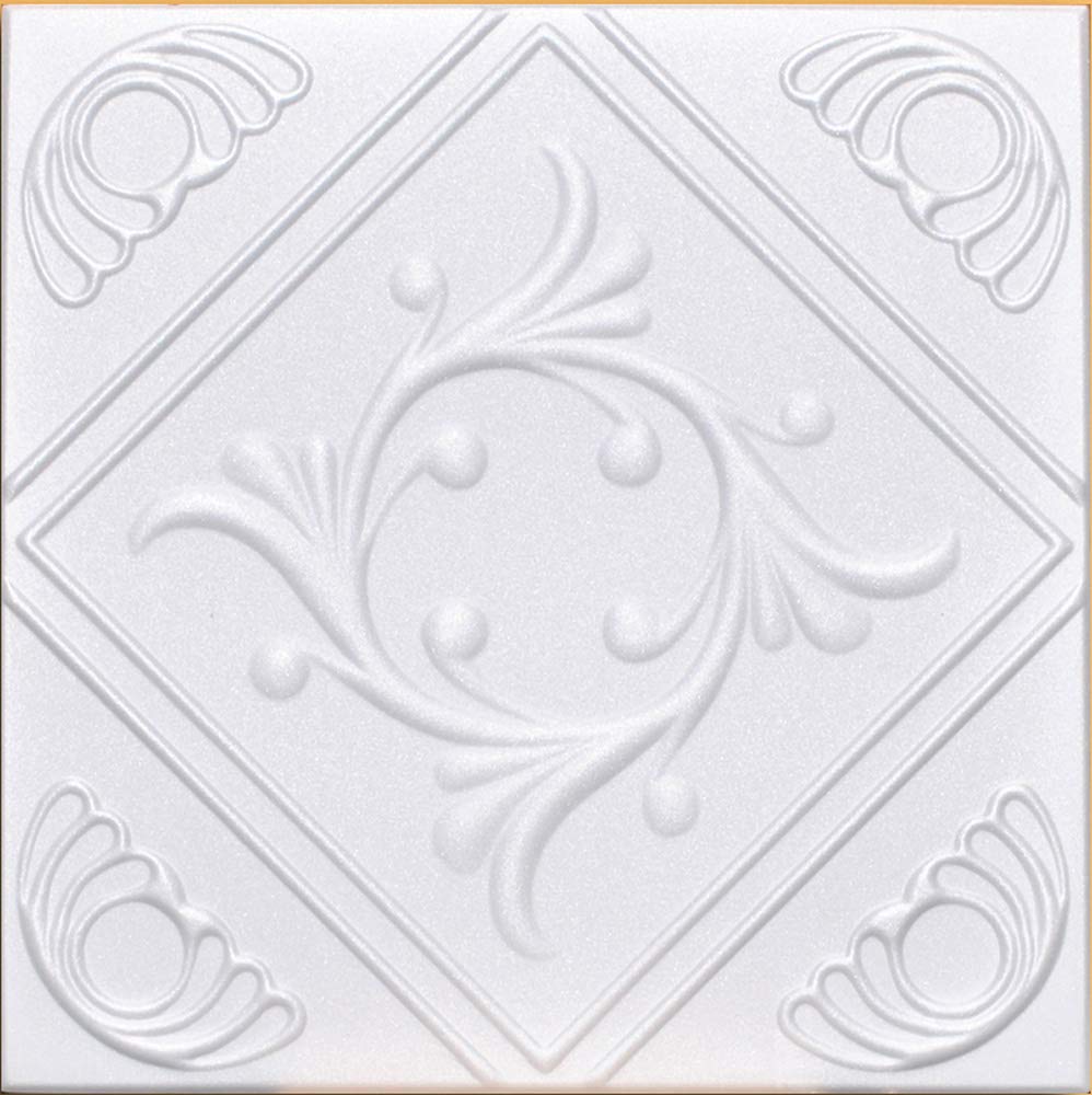 50pc of Anet White (20"x20" Foam) Ceiling Tiles - Covers About 135sqft